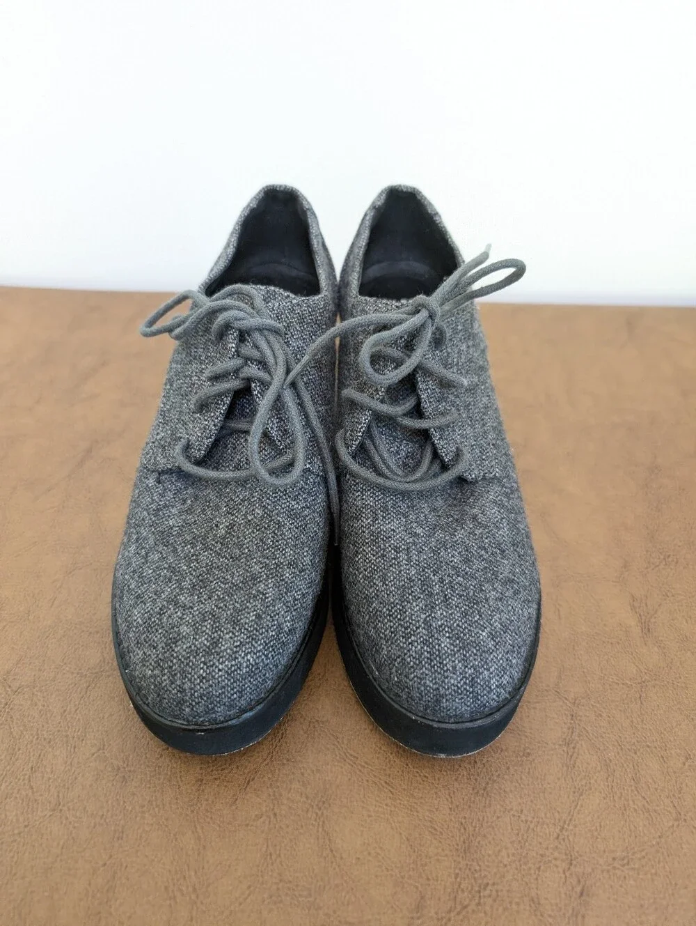 Eileen Fisher Judd Graphite Herringbone Size 6M Like New